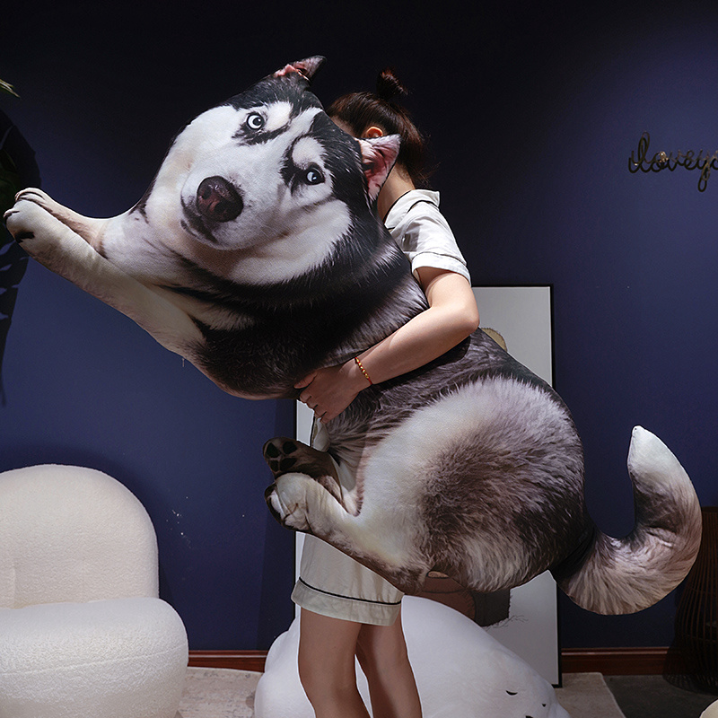 3D Printing With Pp - Simulation Husky Dog Stuffed Pillow 3D