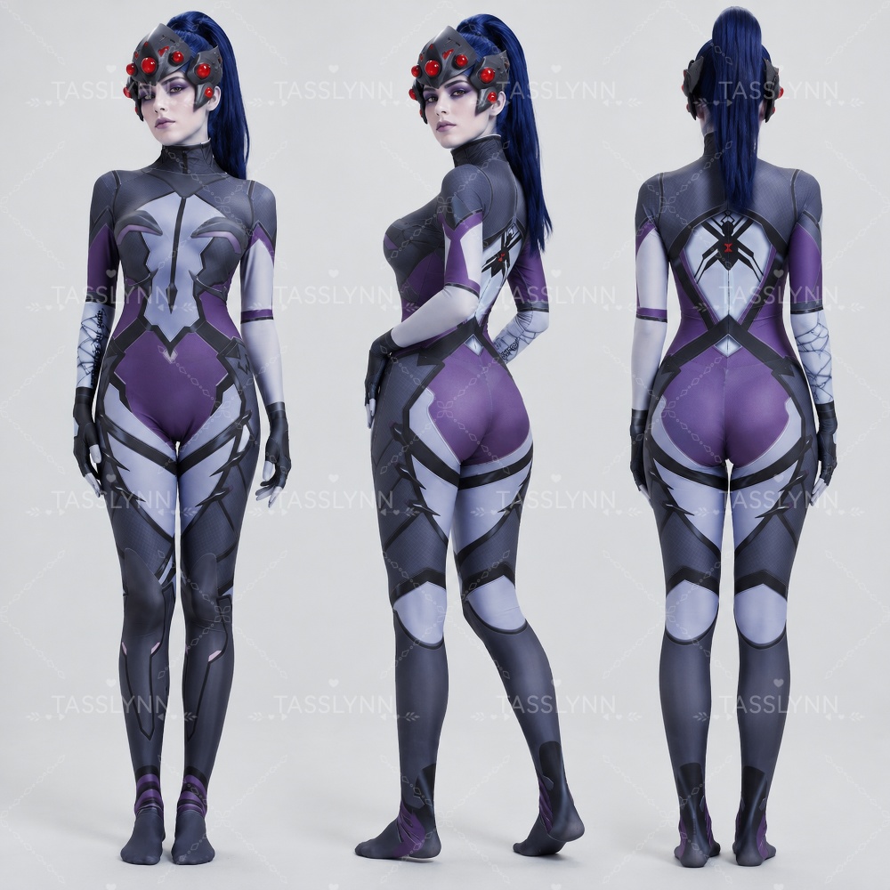3D Printing Game - Overwatch Widowmaker Dark Purple Black Skin
