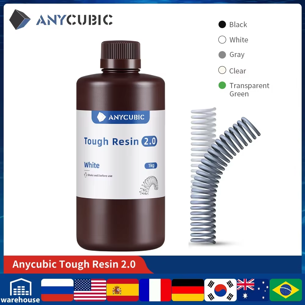 3D Printing Dental - Mới ANYCUBIC Dẻo Dai Nhựa 405nm