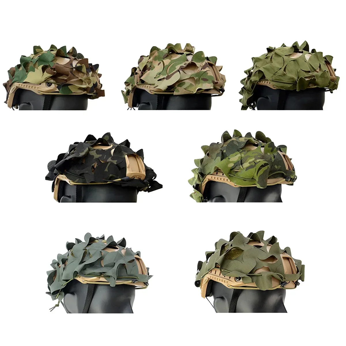 3D Printing Laser Cutting - 3D Camo Net FAST Helmet Cover