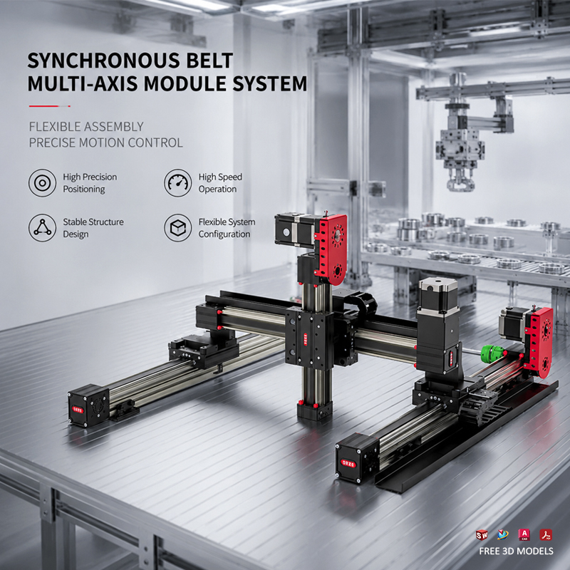 3D Printing Laser Cutting - Linear Belt Module Stroke 100-2000 Gantry