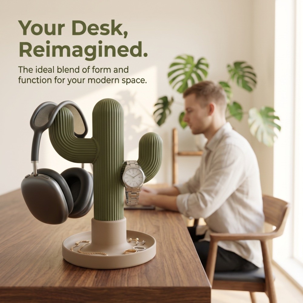 Green Cactus Storage Ornament  - đánh giá và giá 3D Printing Watch