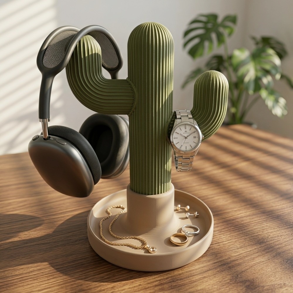 Green Cactus Storage Ornament  - đánh giá và giá 3D Printing Watch