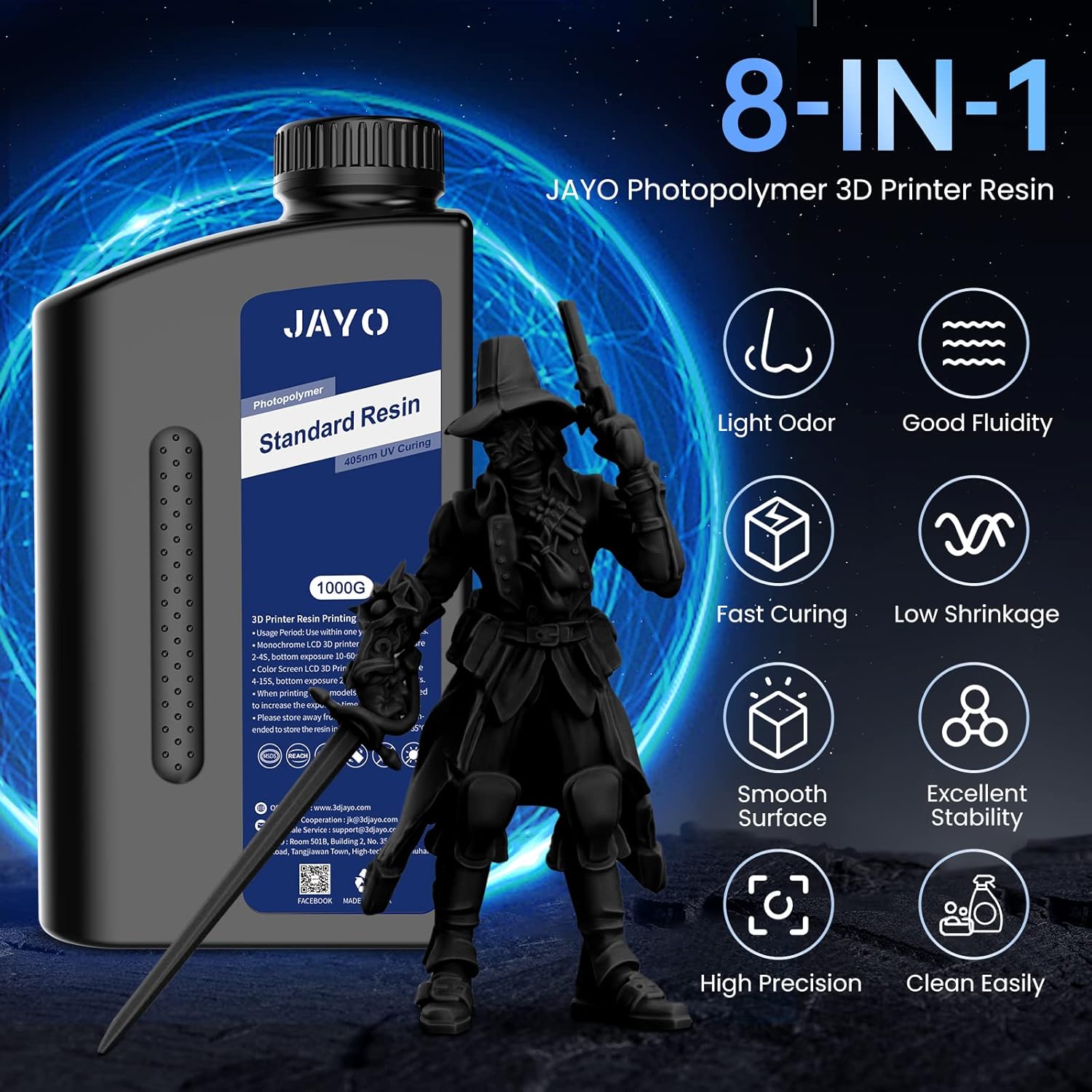 JAYO Standard /ABS-Like/ Water - đánh giá và giá 3D Printing Uv Sensitive Resin