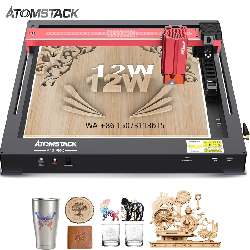 Atomstack A12 X12 Pro 50W Wifi - đánh giá và giá 3D Printing Laser Cutting
