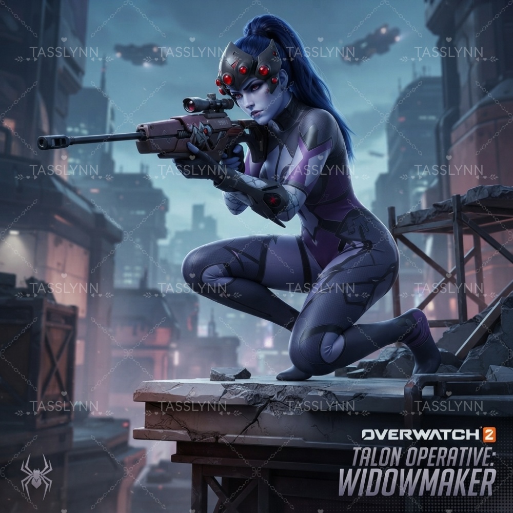 Overwatch Widowmaker Dark Purp - đánh giá và giá 3D Printing Game