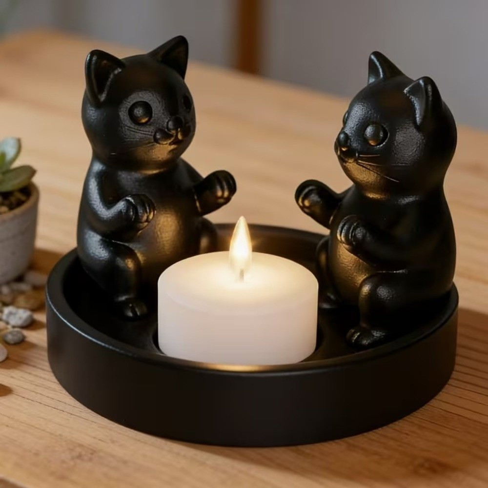 Creative Cartoon Cat Candle Ho - đánh giá và giá 3D Printing Ring Holder