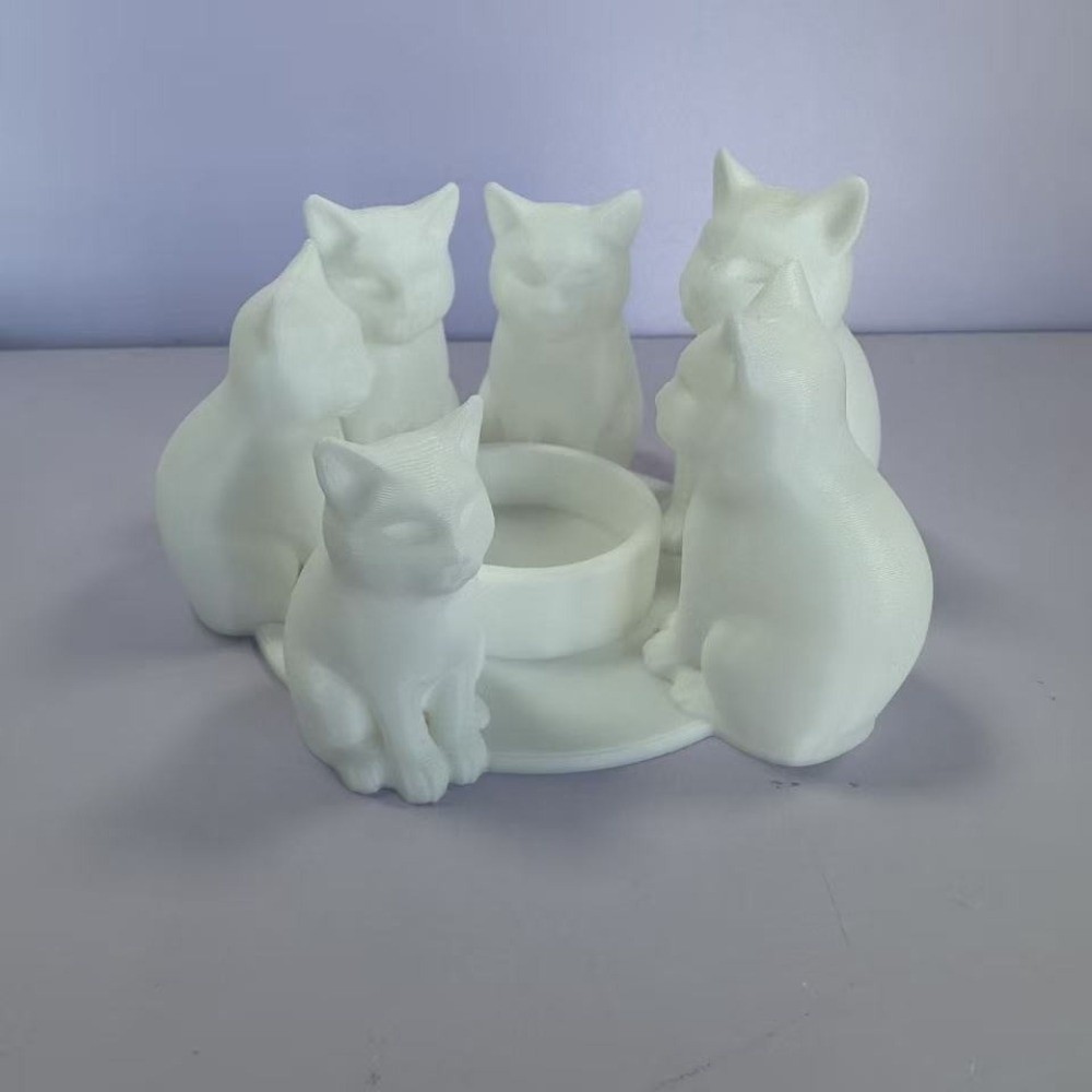 Creative Cartoon Cat Candle Ho - đánh giá và giá 3D Printing Ring Holder