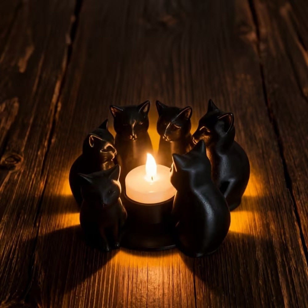 Creative Cartoon Cat Candle Ho - đánh giá và giá 3D Printing Ring Holder