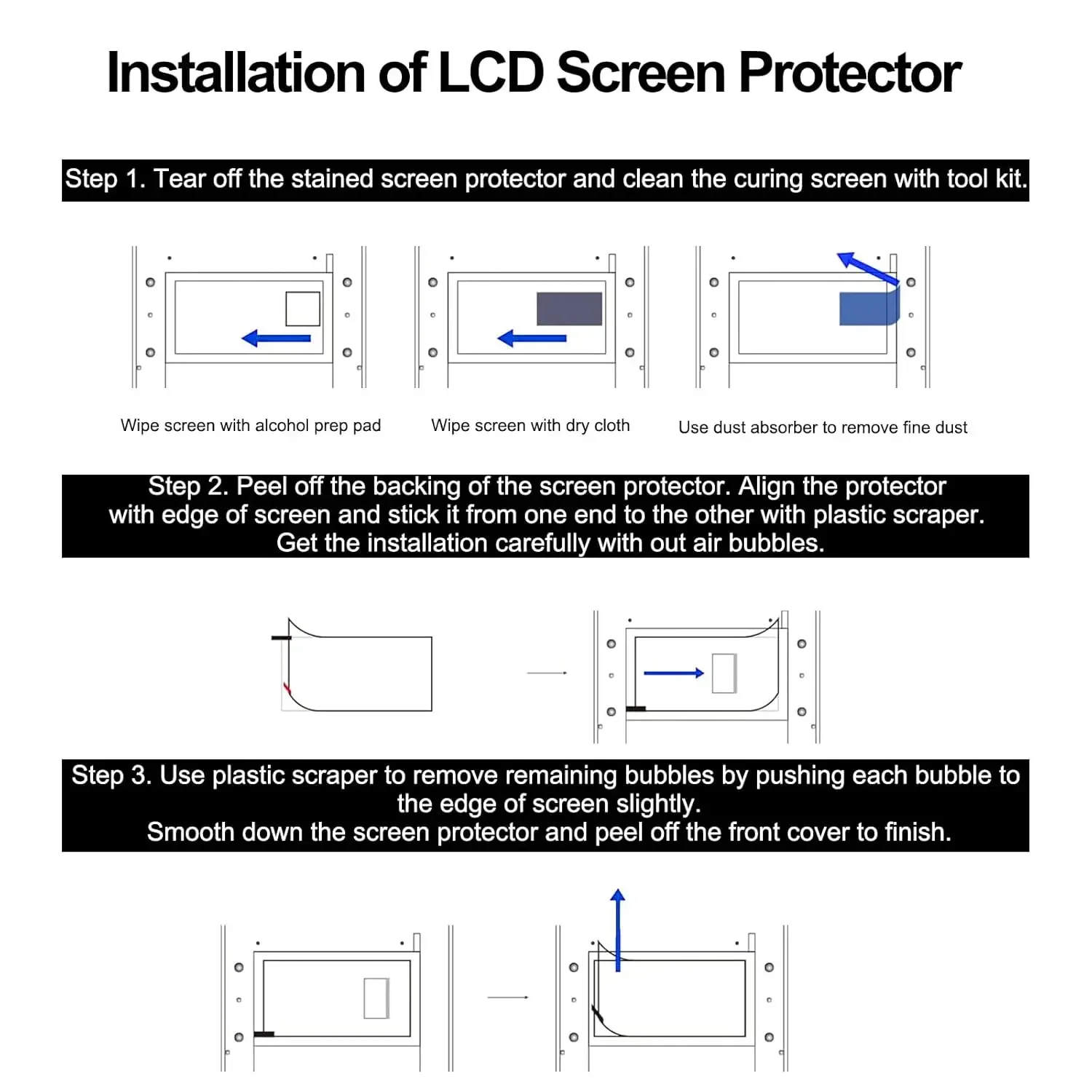 5pcs Screen Protector for Anyc - đánh giá và giá 3D Printing Uv Sensitive Resin