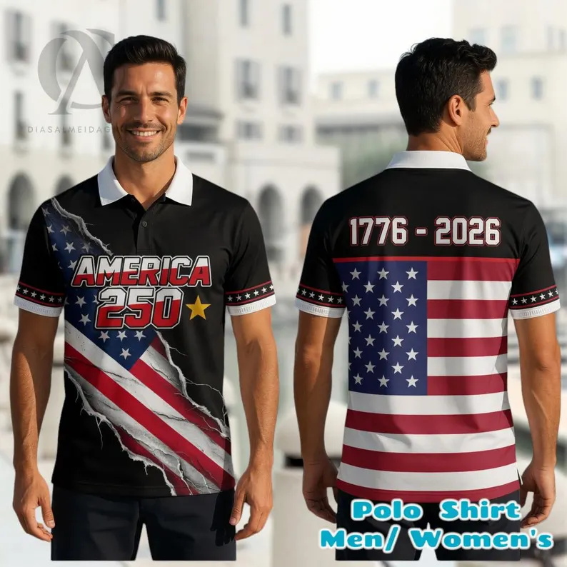Mens Patriotic Golf Polo Shirt - đánh giá và giá 3D Printing Eagle