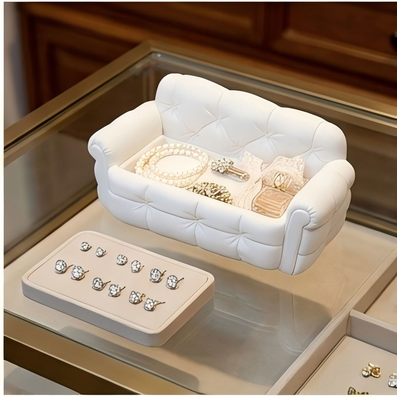 Mini Sofa Jewelry Storage Tray - đánh giá và giá 3D Printing Ring Holder