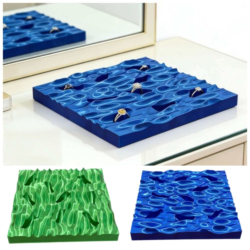 Minimalist Sea Wave Ring Displ - đánh giá và giá 3D Printing Ring Holder
