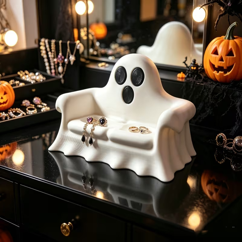 3D Printed Ghost Jewelry Holde - đánh giá và giá 3D Printing Ring Holder