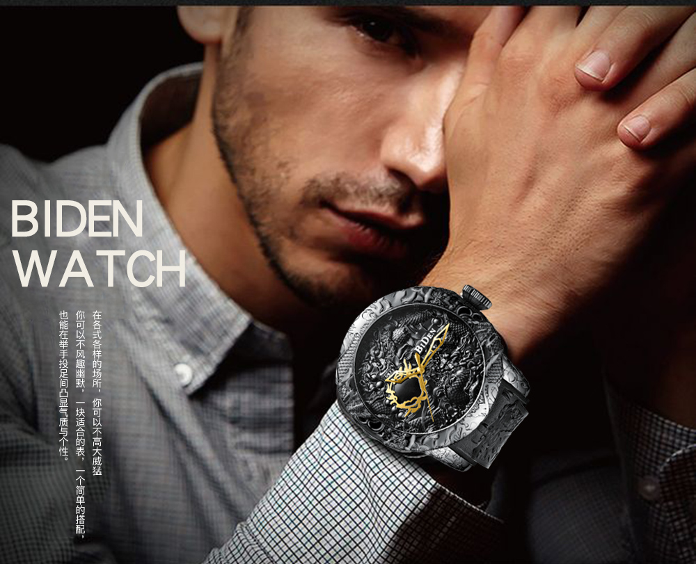 Cao Cấp Rồng Vàng Điêu Khắc Hồ - đánh giá và giá 3D Printing Watch