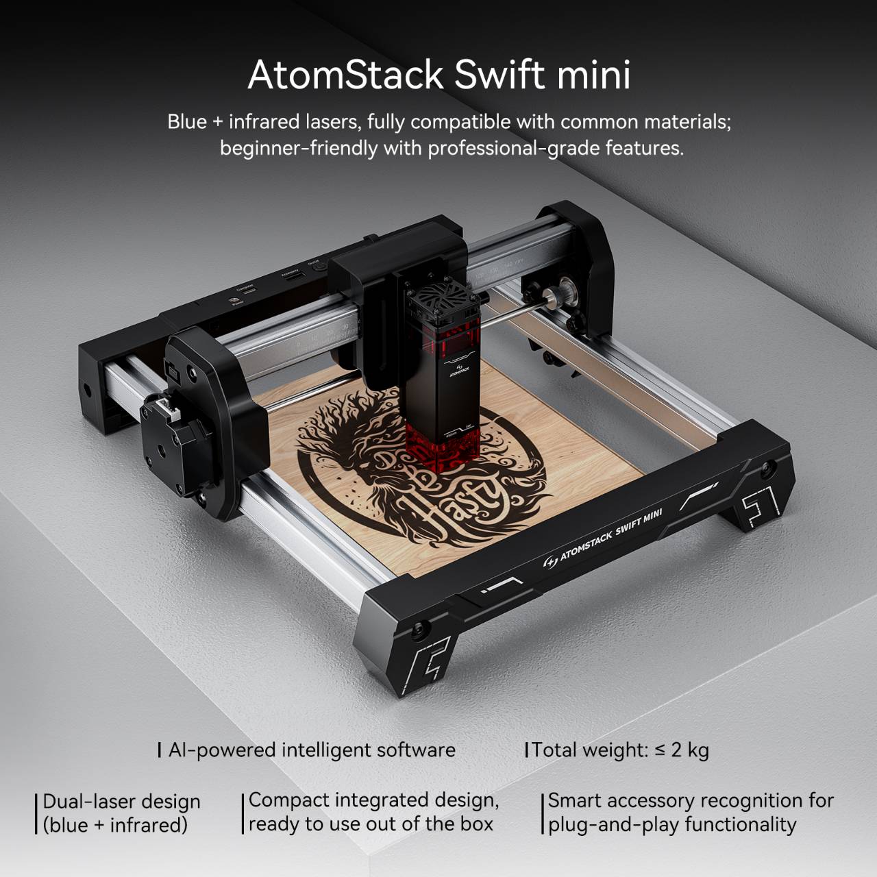 ATOMSTACK Swift Mini Laser Eng - đánh giá và giá 3D Printing Laser Cutting