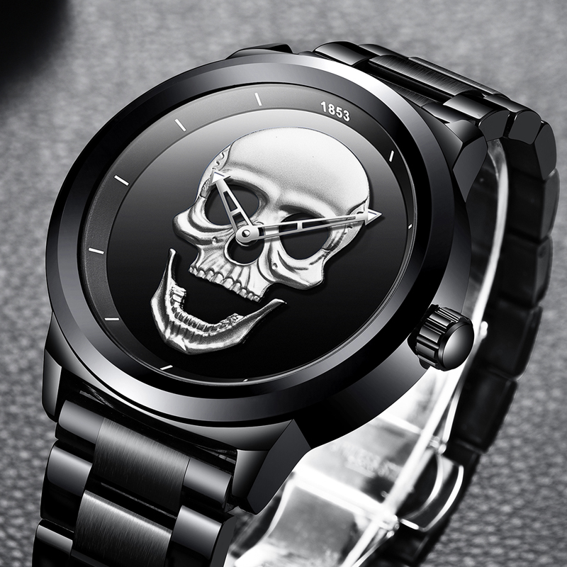 LIGE Skeleto Men Watch Top Bra - đánh giá và giá 3D Printing Watch