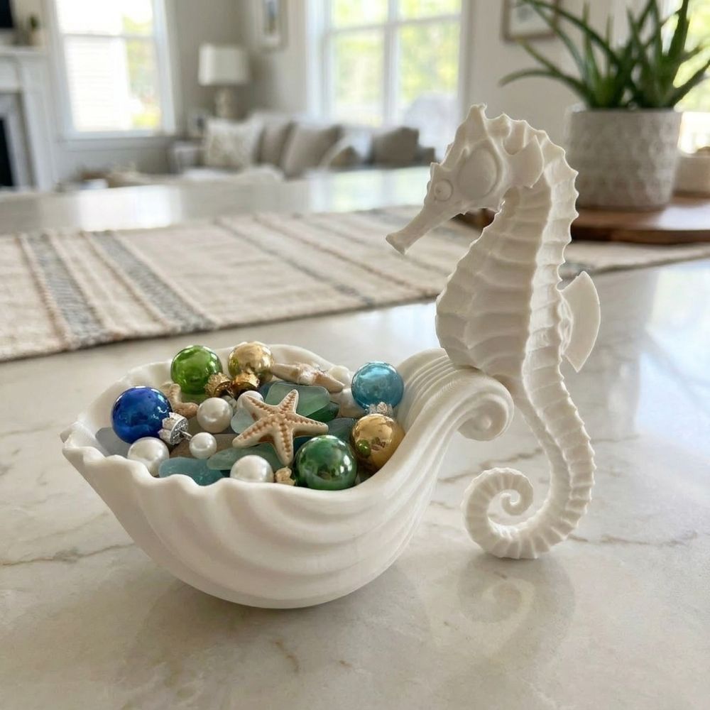 3D Printed Seahorse-Shaped Sto - đánh giá và giá 3D Printing Ring Holder