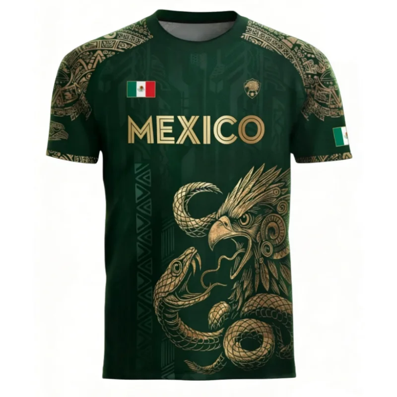Mexican Flag Printed Men's T-s - đánh giá và giá 3D Printing Eagle