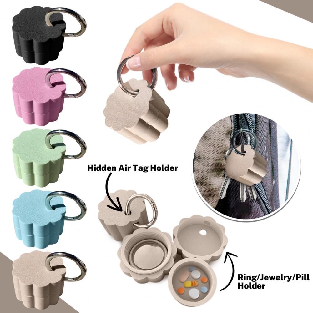 Keychain Pill Box Waterproof C - đánh giá và giá 3D Printing Ring Holder