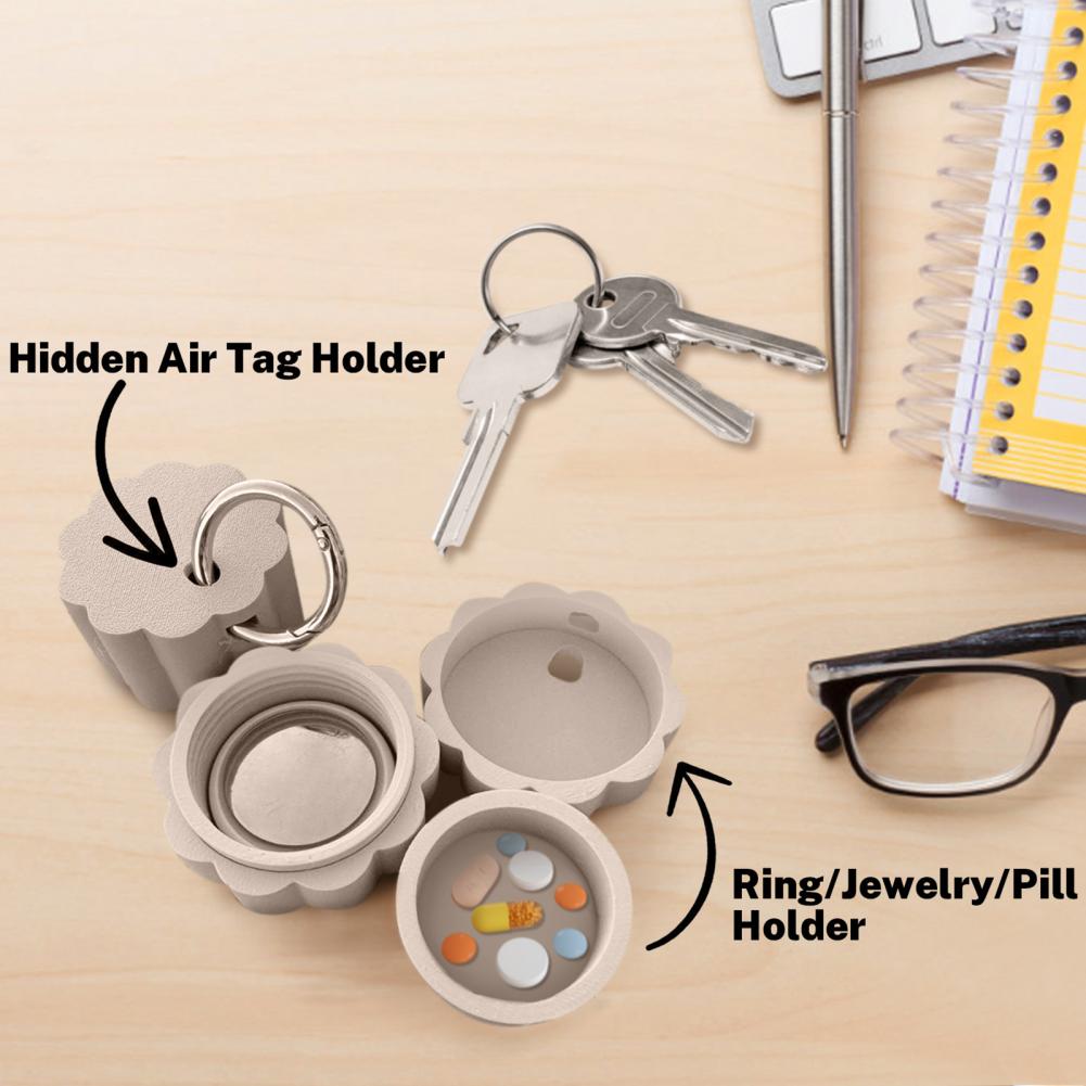 Keychain Pill Box Waterproof C - đánh giá và giá 3D Printing Ring Holder