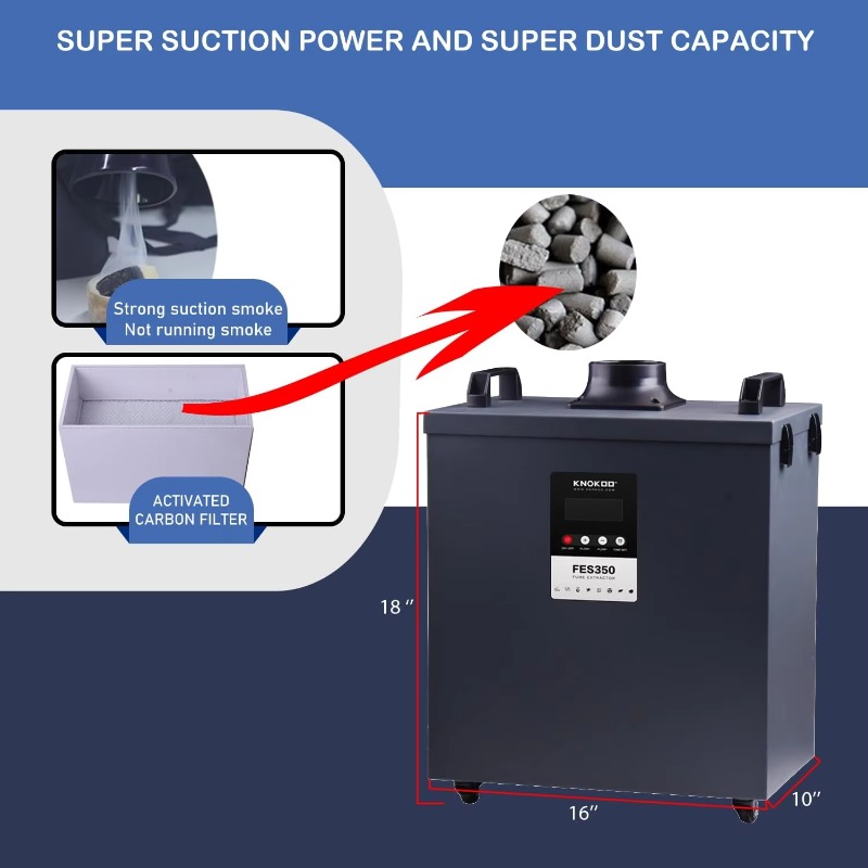 KNOKOO 350W Industrial Fume Ex - đánh giá và giá 3D Printing Industrial