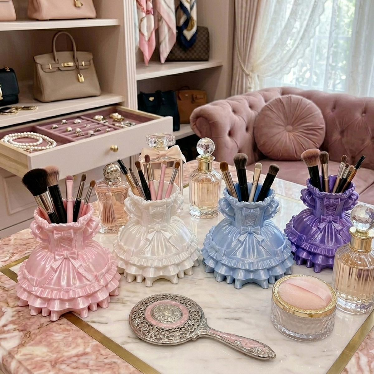 Princess Dress Makeup Brush Ho - đánh giá và giá 3D Printing Grip