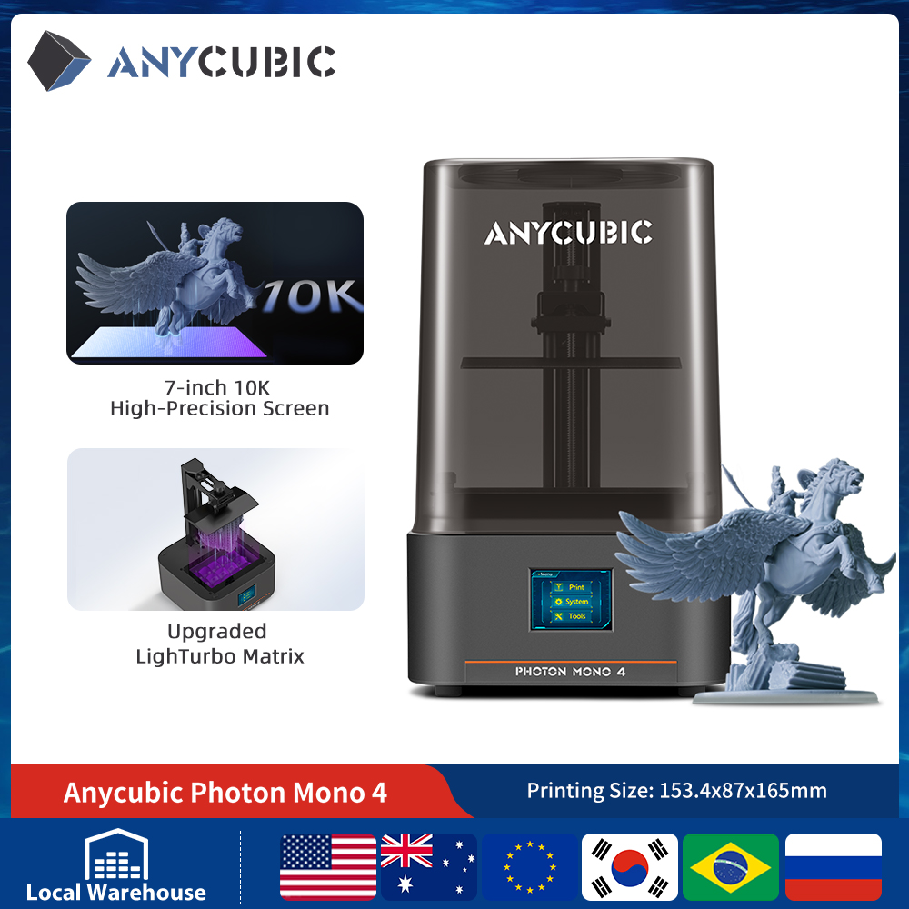 PRESALE ANYCUBIC Photon Mono 4 - đánh giá và giá 3D Printing Uv Sensitive Resin