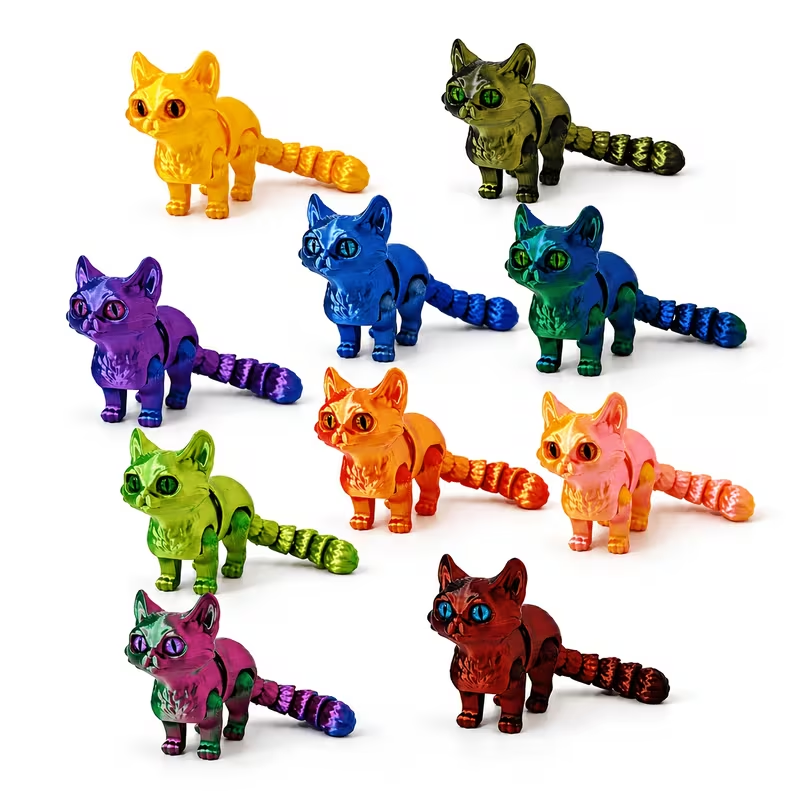 1pc 3D Printed Cute Cartoon Ca - đánh giá và giá 3D Printing Use